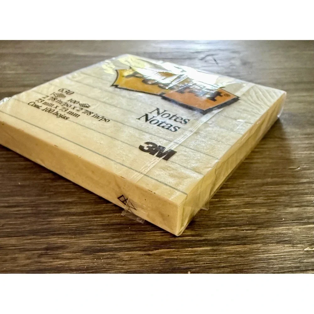 Post-it Notes 3M 630 Lined Canary Yellow New 100 Sheets Vintage 2000 Sticky Memo